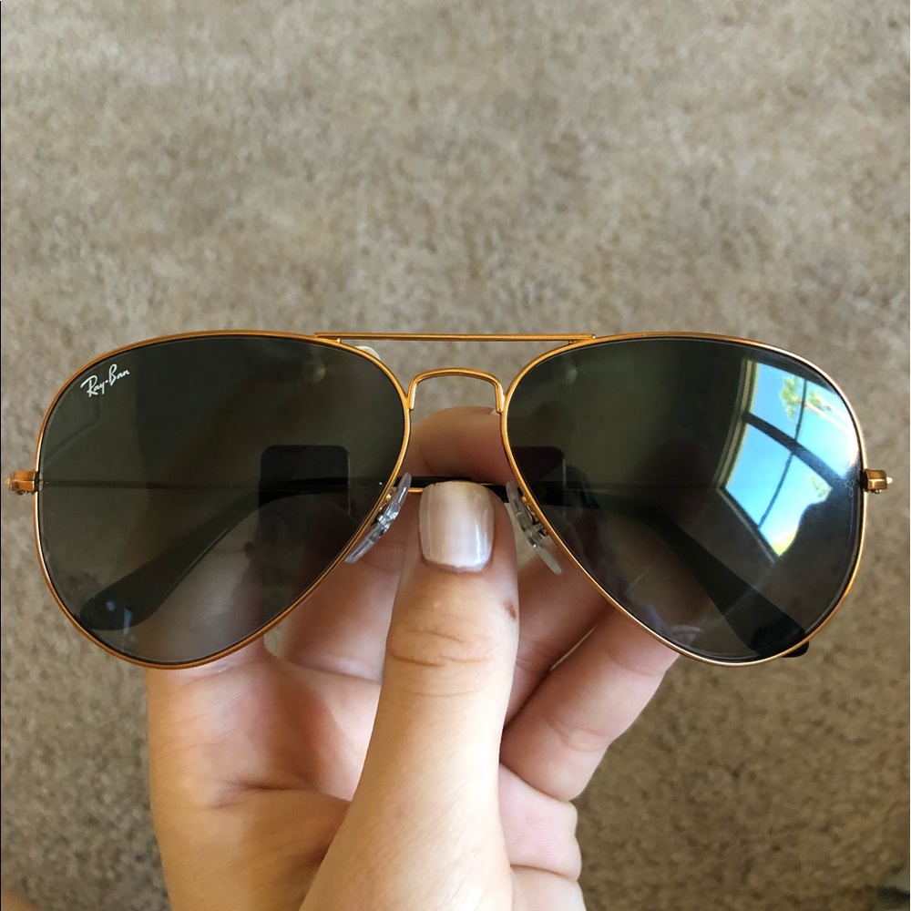 Exclusive Rose Gold/Bronze Ray-Ban Aviator